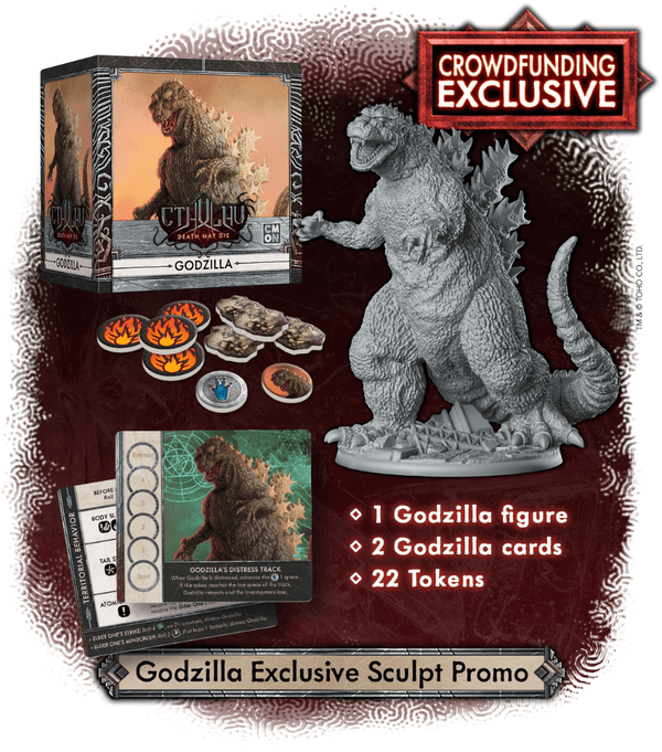Cthulhu Death May Die：Godzilla Rising拡張キックスターター