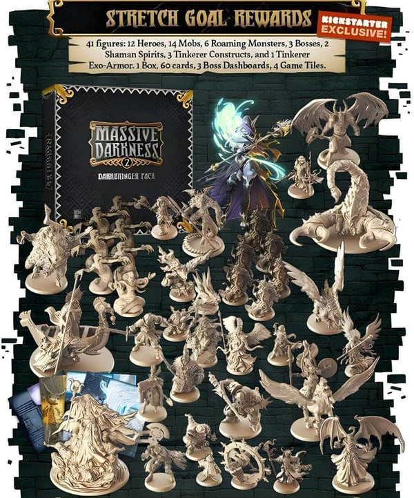 CMON Massive Darkness: MD2 Darkbringer Pack Kickstarter Board Game ...