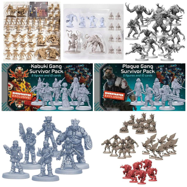 CMON Zombicide: Invader Kickstarter Board Game Expansion Bundle