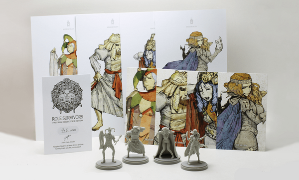 4 Figurines Role Survivors Kingdom Death (résine, 50mm) - Neuves, OOP