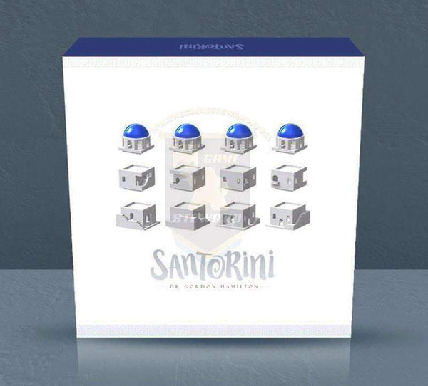 SANTORINI: เกมบอร์ด Box Kickstarter สีขาว - The Game Steward