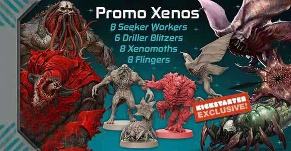2本セット配送込「creepy 5」5'9\" xenosurfboard CMON Zombicide: Invader Promo Xenos Pack Kickstarter Board Game