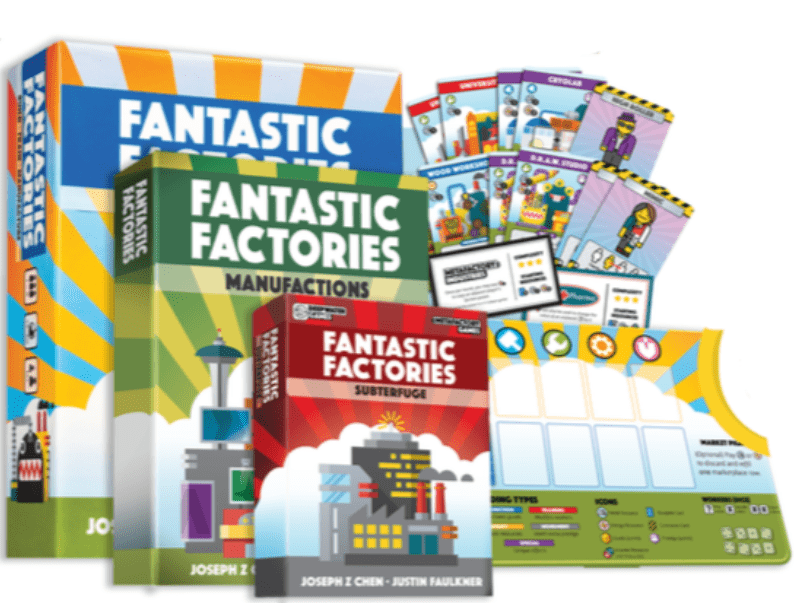 Deep Water Games Fantastic Factories Manufactions Board Game Franchise