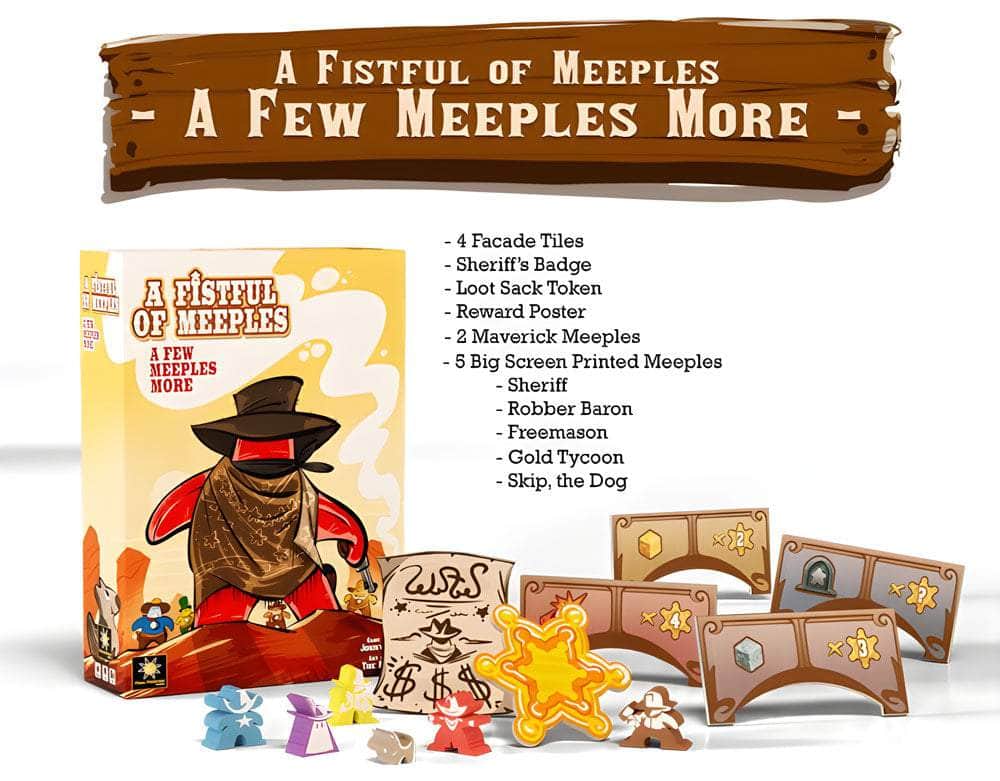 Character Meeples for Colt Express (9 pcs)