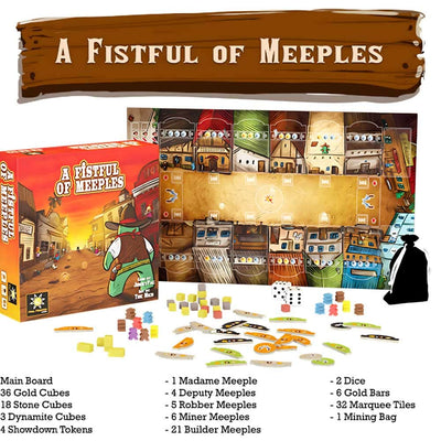 Um punhado de meeples: pacote all-in (KickstarterPre-Order Special) jogo de tabuleiro Kickstarter Final Frontier Games KS001509A