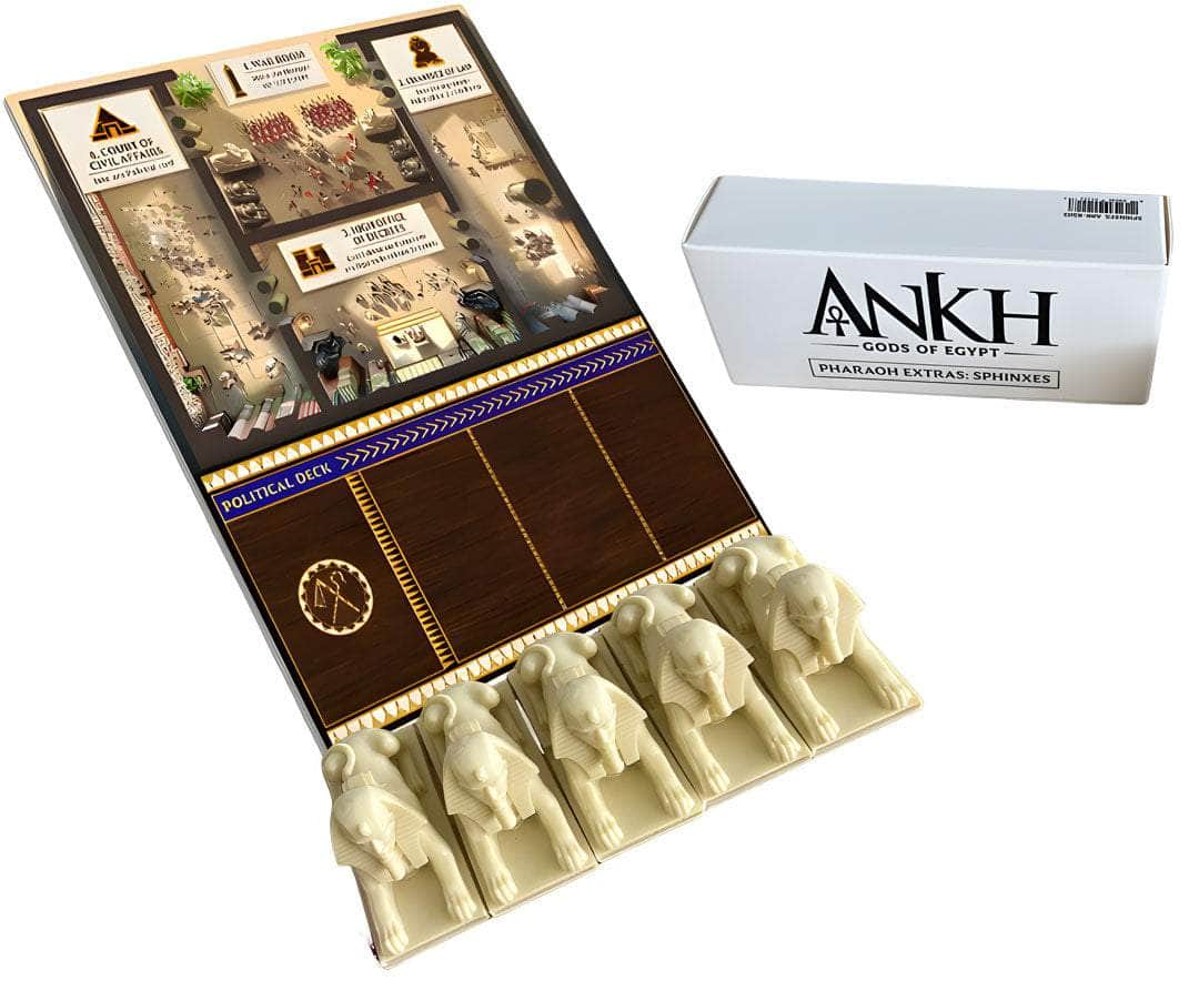 Ankh Egyiptom istenei: Fáraó Extras Palace Board Plus Szfinxek (Kickstarter Pre-megrendelés Special) Kickstarter társasjáték-kiegészítők CMON KS001598A