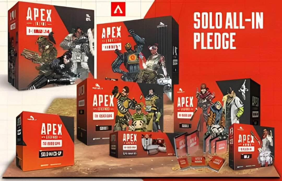 Apex Legends: Solo All-In Pledge Kickstarter Board Game by Glass