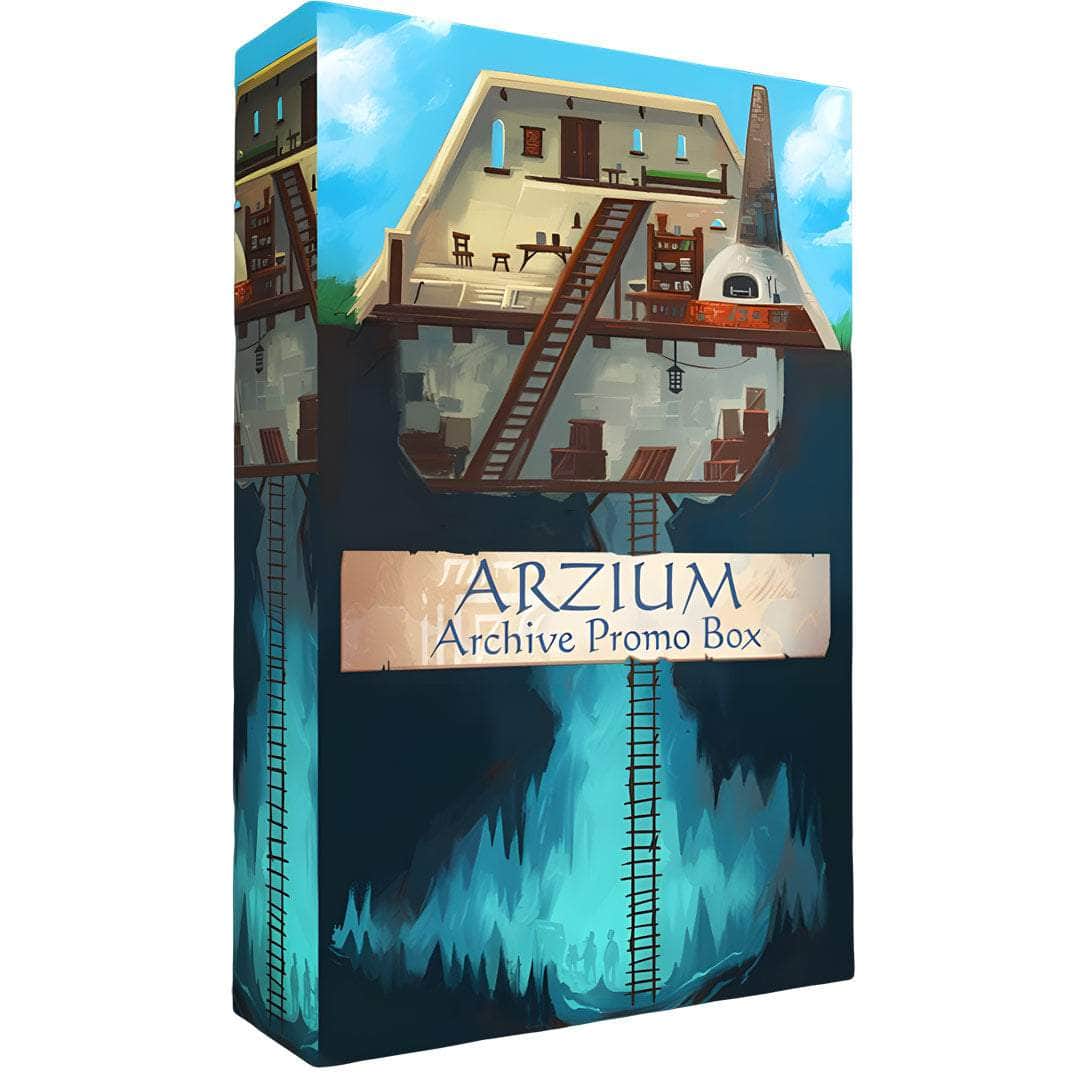 Arzium Archive Promo Box (vähittäiskaupan ennakkotilaus) Kickstarter Board Game -lisäosa Red Raven Games KS001601a