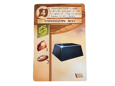 กล่องโปรโมชั่น Arzium Archive ที่มีด้านบนและด้านล่างใกล้และไกล &amp; Islebound Promos (Kickstarter Pre-Order edition) Kickstarter Game Game Supplement Red Raven Games KS001601A