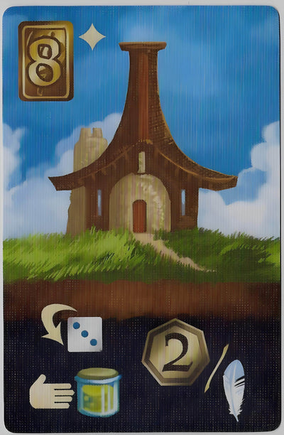 Arzium Archive Promo Box com acima e abaixo, perto e distante, &amp; Islebound Promos (edição de pré-encomenda do Kickstarter) suplemento de jogo de tabuleiro Kickstarter Red Raven Games KS001601A