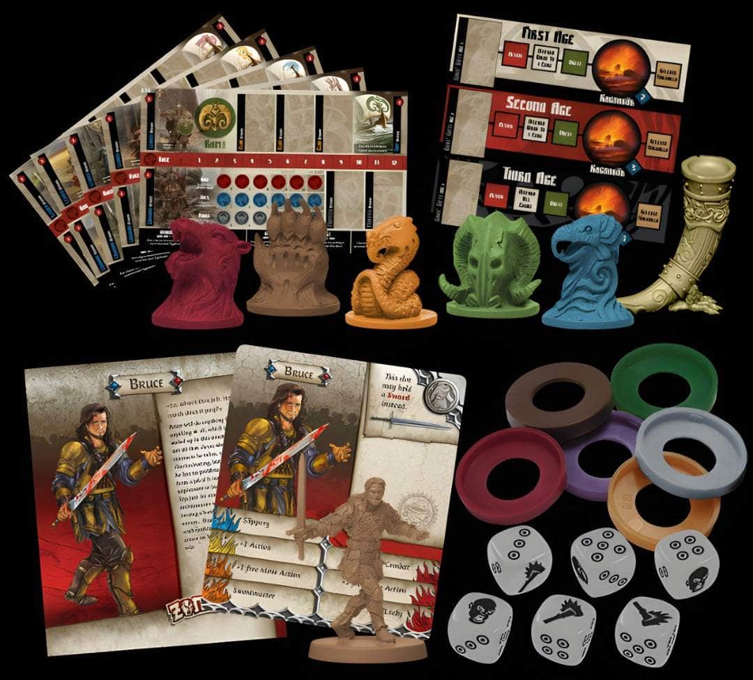 Blood Rage: Game Night Kit (طلب خاص لطلب مسبق من Kickstarter) توسيع لعبة Kickstarter Board CMON KS001604A