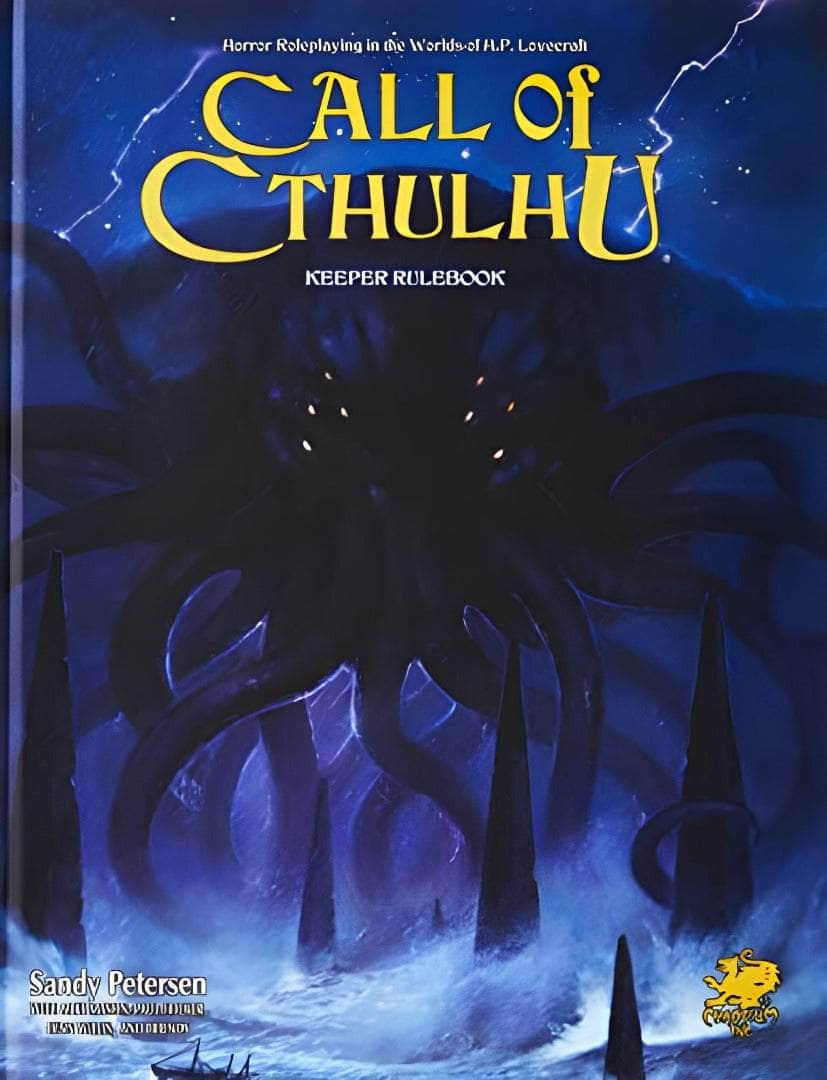 Call of Cthulhu: الإصدار السابع (غلاف مقوى) (إصدار البيع بالتجزئة) لعبة لعب الأدوار بالتجزئة Chaosium KS001239A