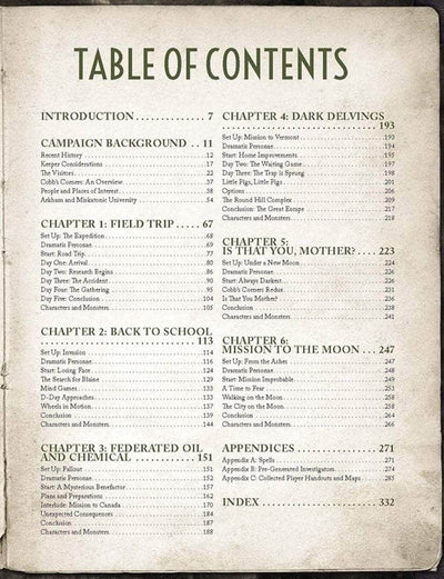 Call of Cthulhu : 수확 시간 Deluxe Leatherette (Retail Edition) 소매 역할 재생 게임 캠페인 Chaosium KS001612a