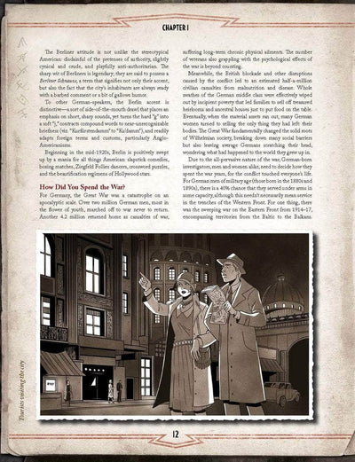 Call of Cthulhu: Berlin The Wicked City Hardback (édition de détail) Rôle de vente le jeu de jeu Chaosium KS001614A