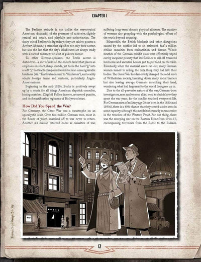 Call of Cthulhu: Berlin The Wicked City Hardback (Retail Edition) Retail Role Playing Game Supplement Chaosium KS001614A