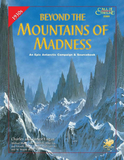 Call of Cthulhu: Beyond The Mountains of Madness Hardback (إصدار البيع بالتجزئة) حملة لعبة لعب الأدوار بالتجزئة Chaosium KS001615A