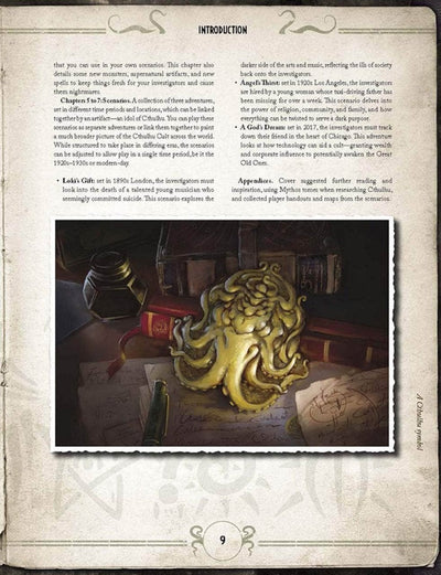 Call of Cthulhu：Cults of Cthulhu Deluxe Leatherette（Retail Edition）小売ロールプレイゲームサプリメントChaosium KS001617A