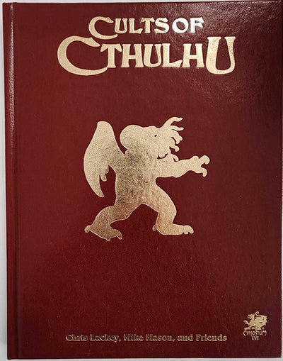 Call of Cthulhu: Cults of Cthulhu Deluxe Leatherette (إصدار البيع بالتجزئة) ملحق لعبة لعب الأدوار بالتجزئة Chaosium KS001617A