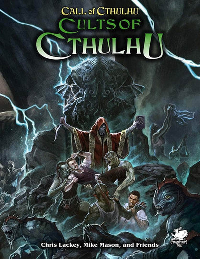 Call of Cthulhu: Cults of Cthulhu Deluxe Leatherette (Retail Edition) บทบาทการค้าปลีกเล่นเกมเสริม Chaosium KS001617A