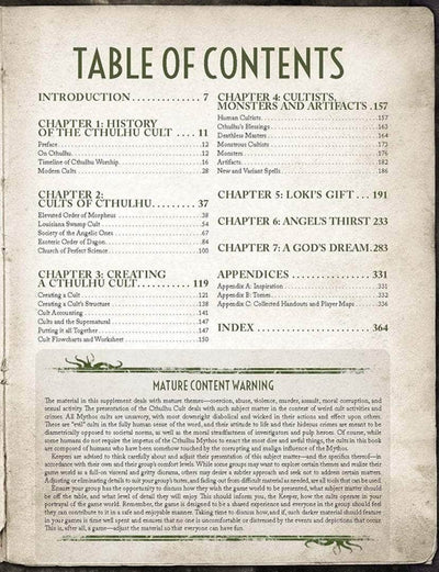 Call of Cthulhu: Cults of Cthulhu Hardback (Retail Edition) Retail Role Playing Game Supplement Chaosium KS001618A