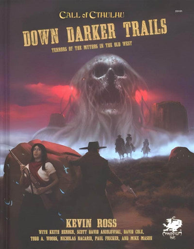 Call of Cthulhu: Down Darker Trails Hardback (Edición minorista) Rol de juego minorista Juego suplemento Chaosium KS001239C