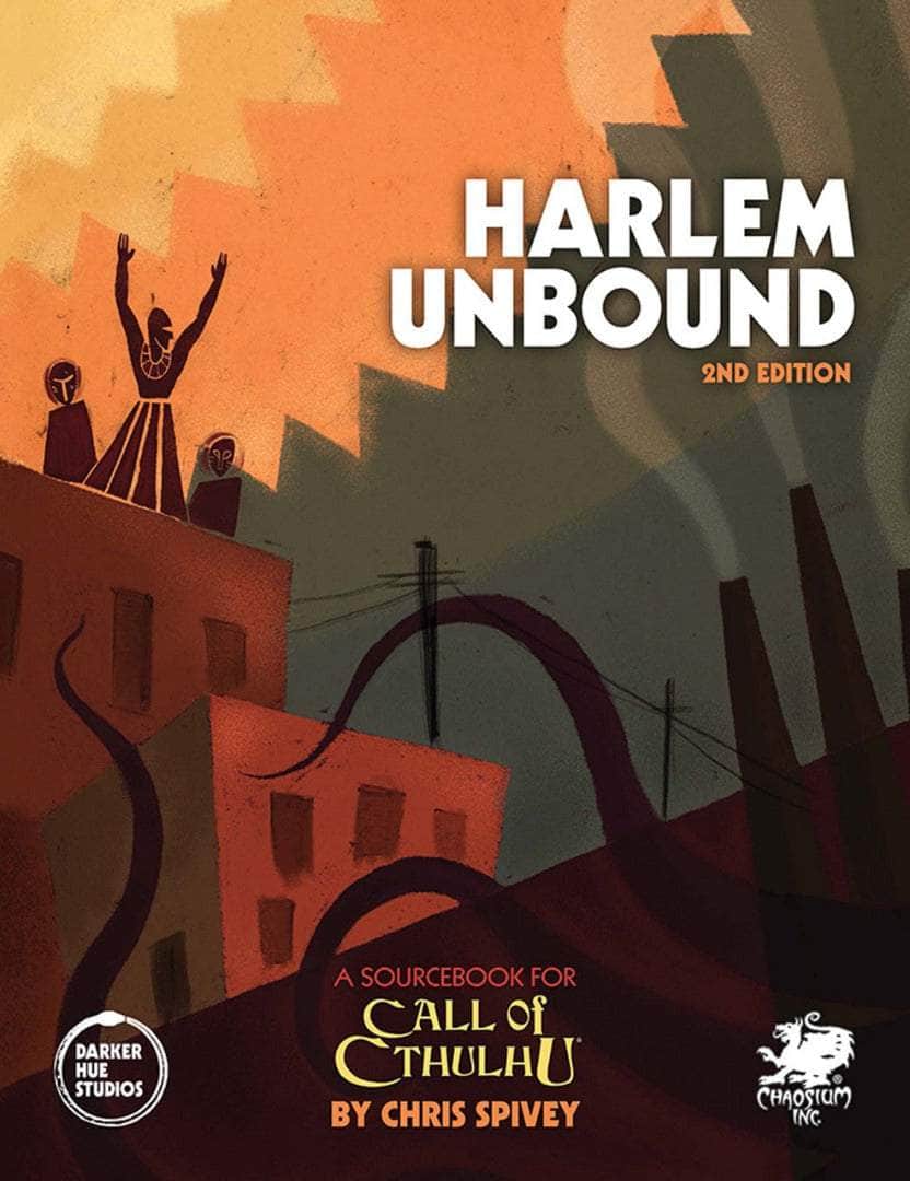 Call of Cthulhu: Harlem Unbound Hardback (édition de vente au détail) Rôle de vente le jeu de jeu Chaosium KS001619a