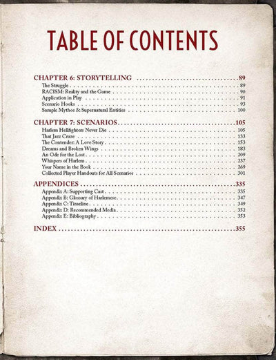 Call of Cthulhu: Harlem Unbound Hardback (Retail Edition) Retail Role Playing Game Supplement Chaosium KS001619A