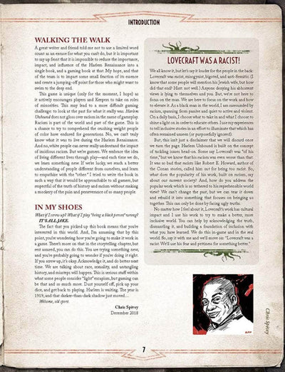 Call of Cthulhu: hardback hardback hardback (Edizione al dettaglio) di Harlem Sullowback Supplemento di gioco di gioco al dettaglio Chaosium KS001619A