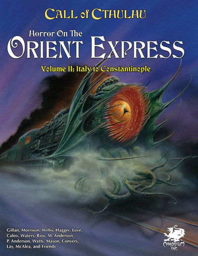 Call of Cthulhu: Horror On the Orient Express - 2 נפח Hardback (מהדורה קמעונאית) קמעונאות משחק תפקידים קמפיין קמפיין Chaosium KS001620A