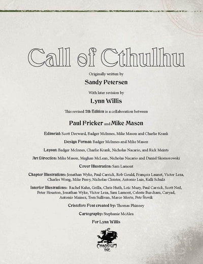 Call of Cthulhu: Keepers Handbook 40th Jubilæum Edition (Retail Edition) Retail Rollespil Kaosium KS001622A