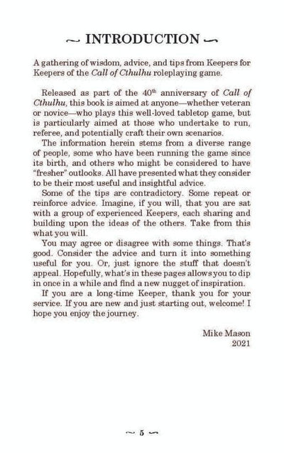 Call of Cthulhu: Keepers Tips Deluxe Leatherette (Retail Edition) Retail Role Playing Game Supplement Chaosium KS001624A