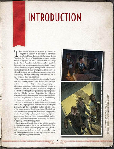 Call of Cthulhu: Mansions of Madness Volume 1 Behind Closed Deuren Hardback (Retail Edition) Retail Role Playing Game Supplement Chaosium KS001626A