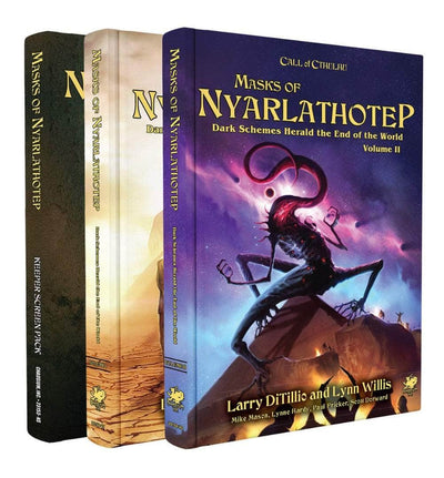 Call of Cthulhu: Masks of Nyarlathotep Deluxe Leatherette Slipcase (Retail Edition) Retail Rollespil Kampagne Chaosium KS001627A