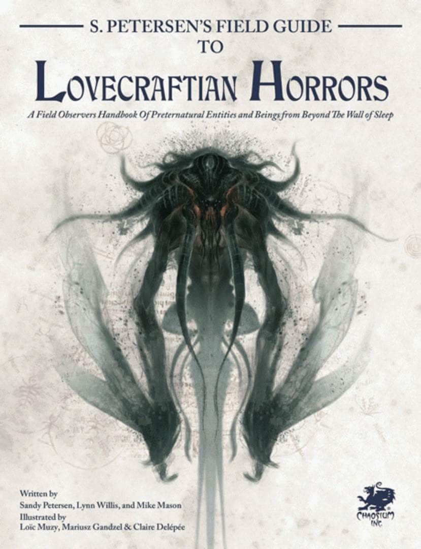 Call Of Cthulhu: Guia de Campo de S. Petersen para Lovecraftian Horrors Hardback (Retail Edition) Retanha Role -Reclamação Suplemento de Jogo Chaosium KS001628A
