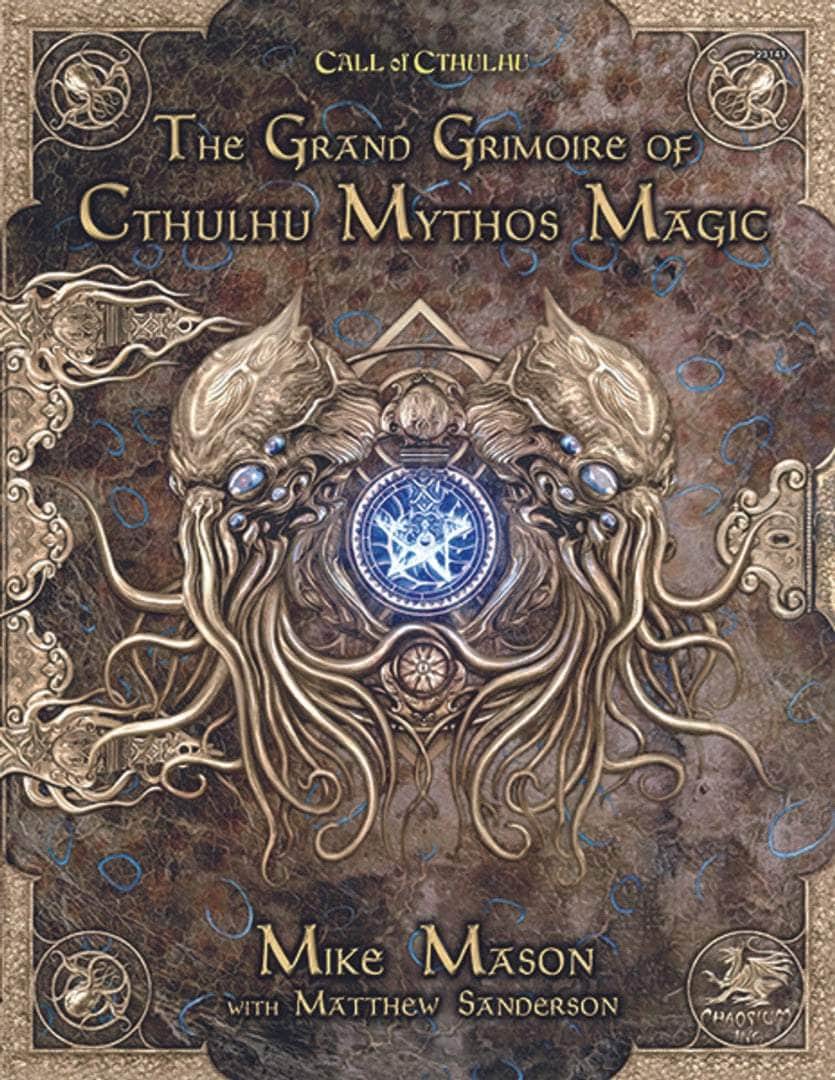 Call of Cthulhu: Grand Grimoire ของ Cthulhu Mythos Hardback (Retail Edition) บทบาทการค้าปลีกเล่นเกมเสริมเกม Chaosium KS001631A