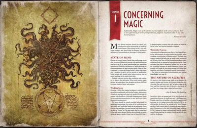 Call of Cthulhu: Grand Grimoire ของ Cthulhu Mythos Hardback (Retail Edition) บทบาทการค้าปลีกเล่นเกมเสริมเกม Chaosium KS001631A