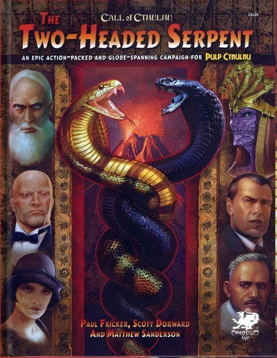 Call of Cthulhu: The Two Headed Serpent Serpent Hardback (Retail Edition) Retail Role Play Game Supplement Chaosium KS001239H