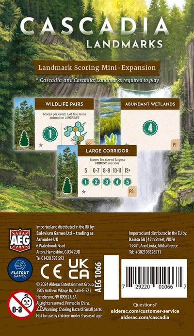 Cascadia: Landmarks Plus Landmark Scoring Mini-Expansion (Kickstarter Pre-Order Special) Kickstarter Board Game Expansion Flatout Games KS001774A