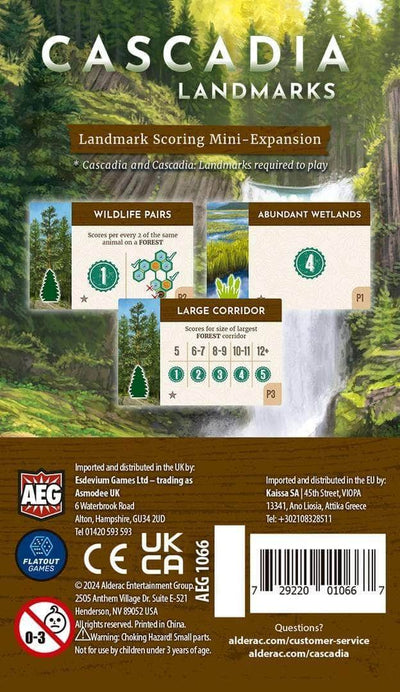 Cascadia: Landmarks Plus Landmark Scoring Mini-Expansion (Kickstarter Special) Kickstarter Board Game Expansion Flatout Games KS001774A