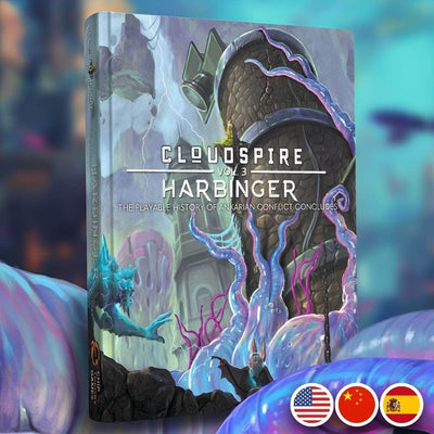 Cloudspire: Harbinger All The New Things Bundle (edição de pré-encomenda de varejo) Expansão de jogo de tabuleiro de varejo Chip Theory Games KS001888A
