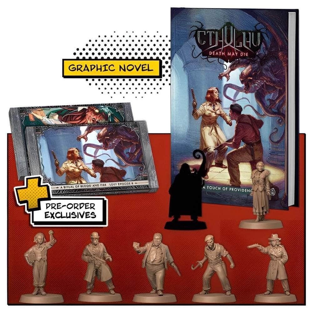Cthulhu Death May Die: CMON Comics Vol. 2 A Touch of Providence Plus Promos Bundle (Kickstarter Pre-Order Special) Kickstarter Board Game Supplement CMON KS001431A