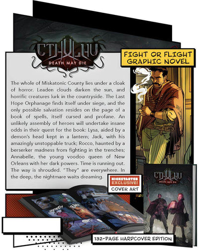 Cthulhu Death May Die: Graphic Novel Volume 1 (Edición de pre-pedido minorista) Suplemento de juego de mesa minorista CMON KS001636A