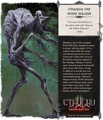 Cthulhu Death May Die: Ithaqua Expansion (Kickstarter Pre-Order พิเศษ) การขยายเกมกระดาน Kickstarter CMON KS001534A