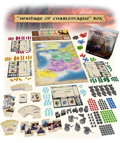 Dark Ages: Holy Roman Empire Plus Heritage of Charlemagne (Kickstarter Pre-Order Special) Kickstarter Board Game Board & Dice KS800326A