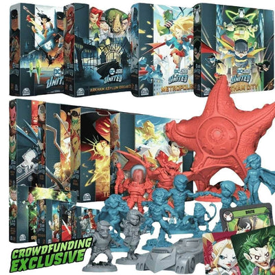 DC Super Heroes United: Conqueror Gameplay All-In Pledge (Kickstarter-Vorbestellungs-Special) Kickstarter-Brettspiel CMON KS001807A