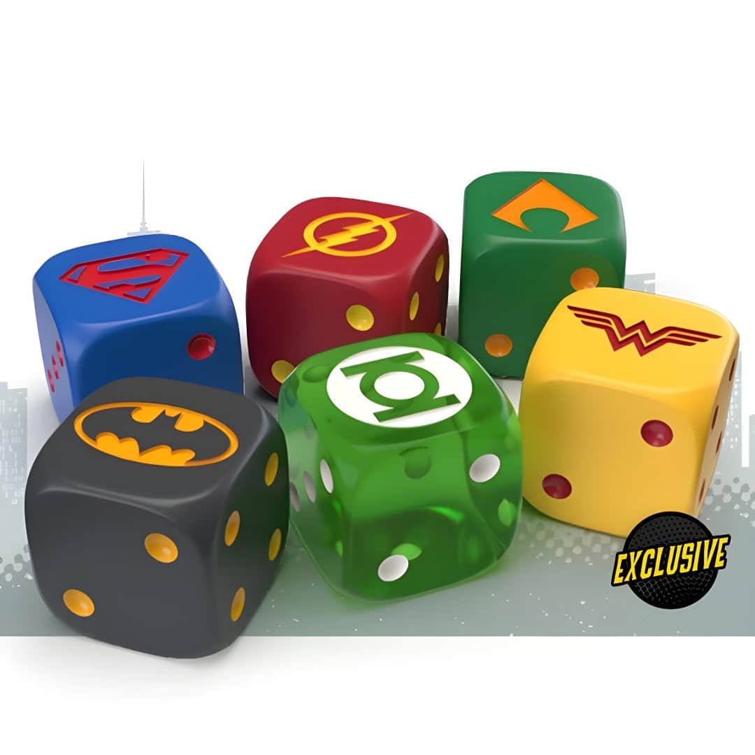 CMON DCeased: A Zombicide Game Justice Dice Set Kickstarter Board