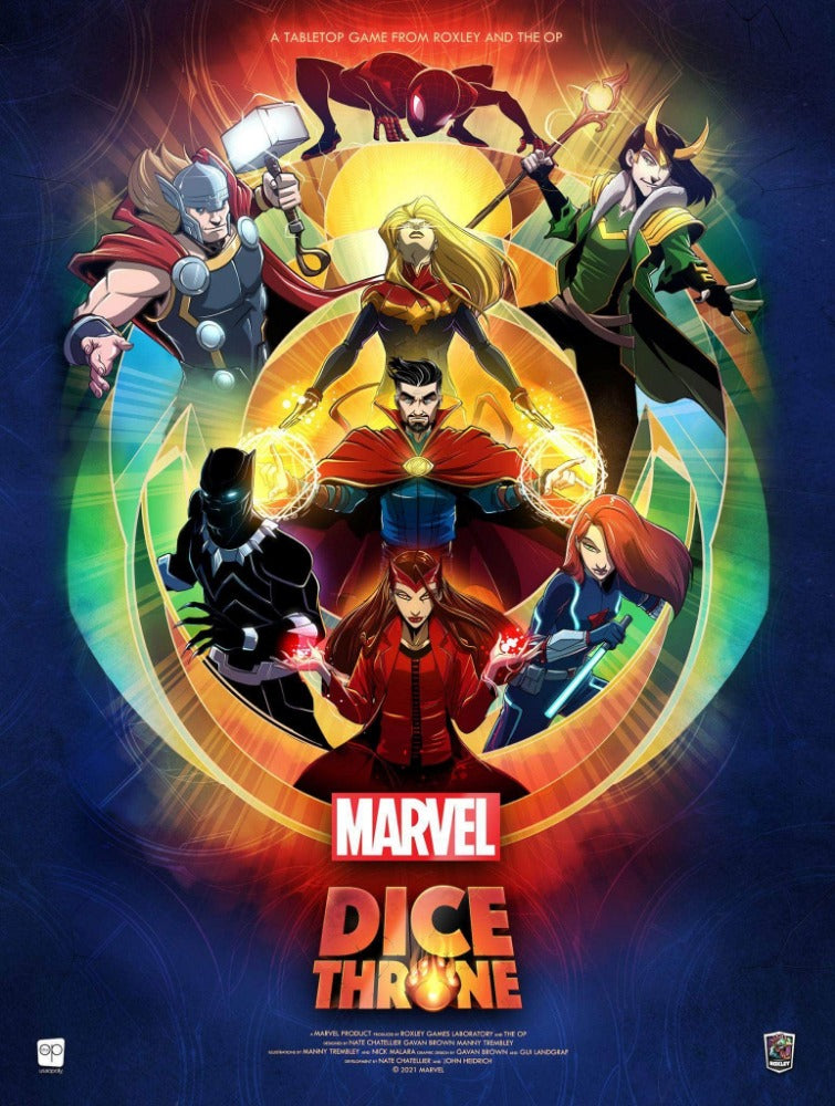 Dice Throne: Marvel Gameplay Bundle (Kickstarterin ennakkotilaus) Kickstarter Board Game Roxley Games KS001538a