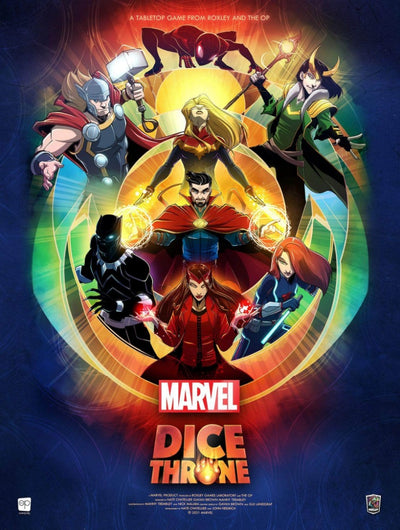 Dice Throne: Marvel Gameplay Bundle (طلب خاص لطلب مسبق من Kickstarter) لعبة Kickstarter Board Roxley Games KS001538A