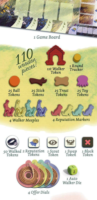 حزمة إصدار Dog Park Collector&#39;s (الطلب المسبق الخاص بـ Kickstarter) لعبة Kickstarter Board Birdwood Games 5070000321110 KS001130A