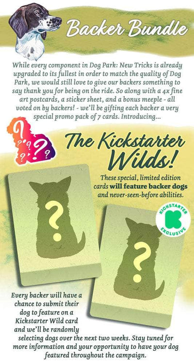 Dog Park: New Tricks Plus Dogs of The World (Kickstarter Pre-Order Special) Kickstarter Board Game Expansion Birdwood Games 5070000321103 KS001491A